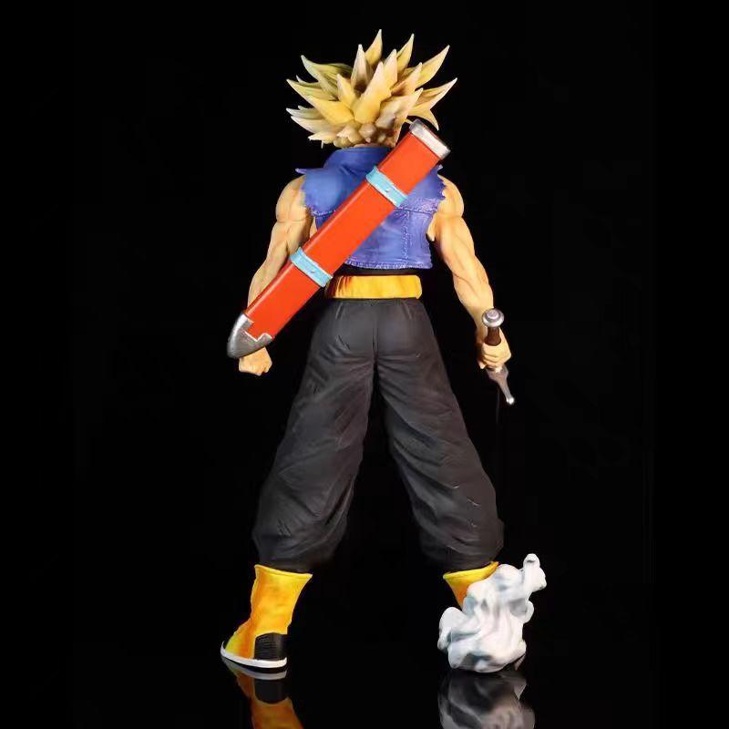 27 см Аниме Dragon Ball Z Двухголовый Будущий Воин Тракс Фигурка Действия Статуэтка ПВХ Коллекционная Модель Игрушки для Мальчиков Подарки
