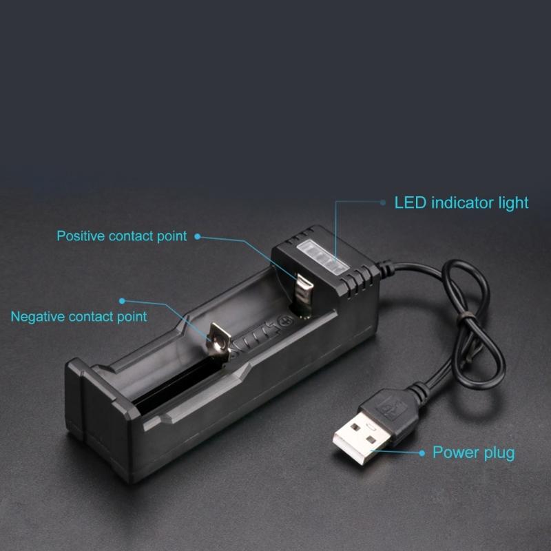 Автоматический адаптер для зарядки аккумуляторов USB Питание Безопасная зарядная машина Пластиковая текстура для 26650/18650 Дорожные проекты