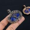 Tree Of Life Sodalite Handmade Copper Wire Wrap Jewelry Pendant 2" f5A87