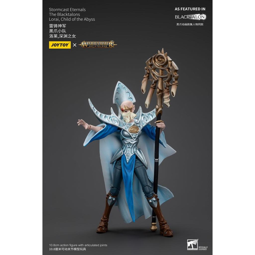 JOYTOY Warhammer Age of Sigmar Stormcast Eternals Blacktalon Lorai Child of the Abyss 1/18 Scale Action Figure Collectible Toy