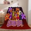 Halloween fantasy comedy adventure cartoon movie Scooby-Doo blanket soft home furnishing nap decoration four seasons warm Sherpa blanket U10