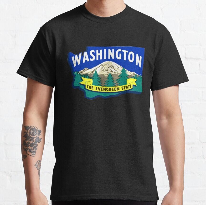 Vintage Washington State Decal Classic T-Shirt