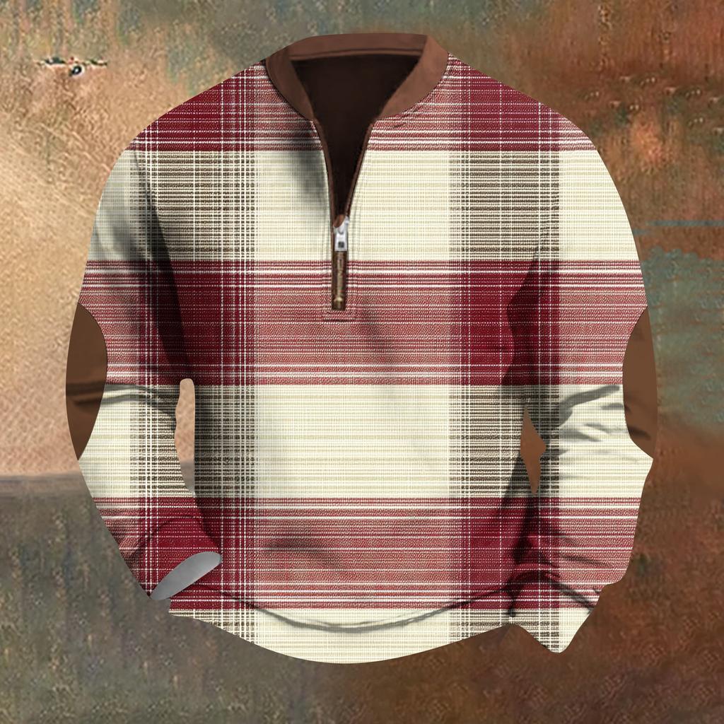 Men's Retro Casual Gradient Printed Sweatshirt