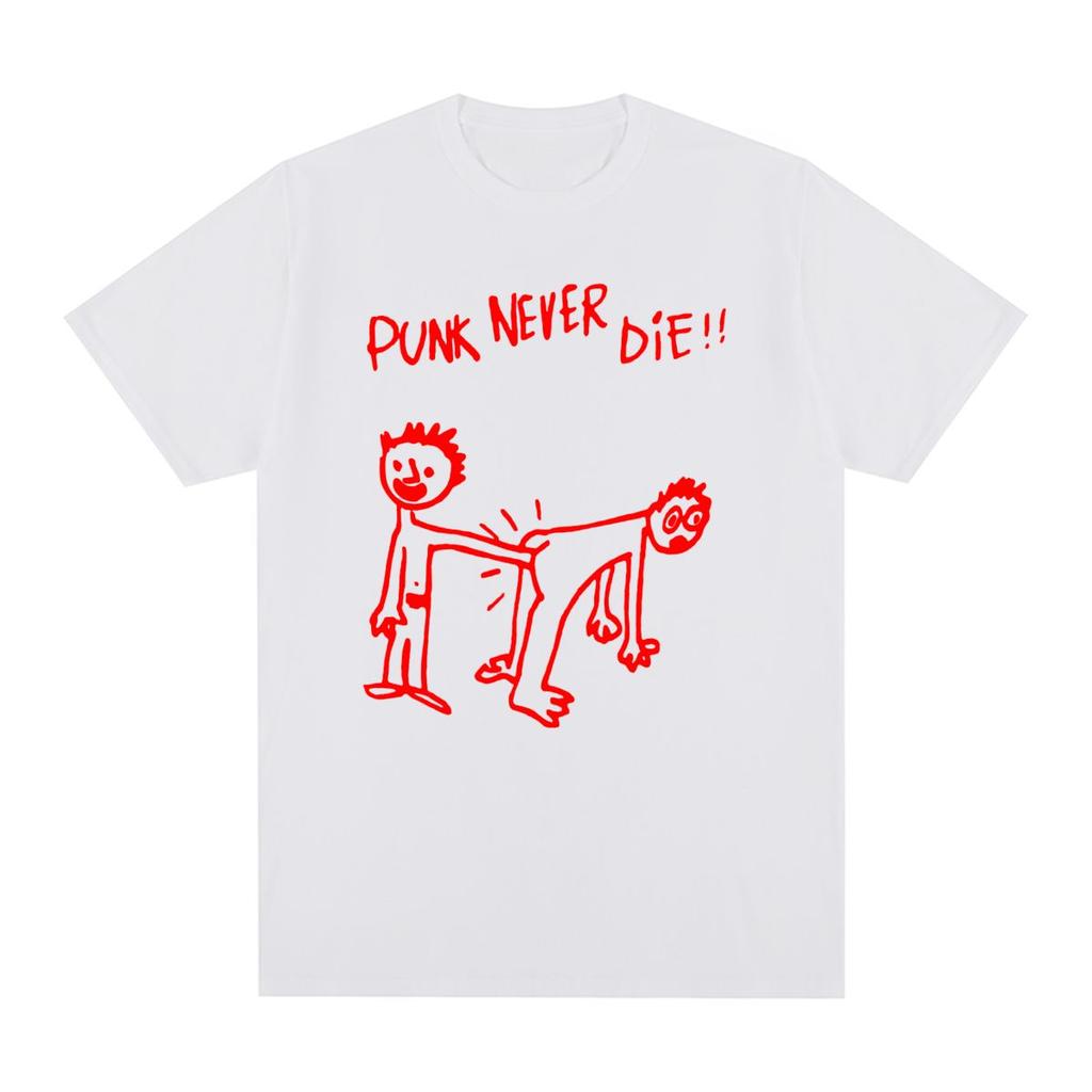 Punk Never Die Vintage T-shirt Cotton Men T shirt New Tee Tshirt Womens Tops