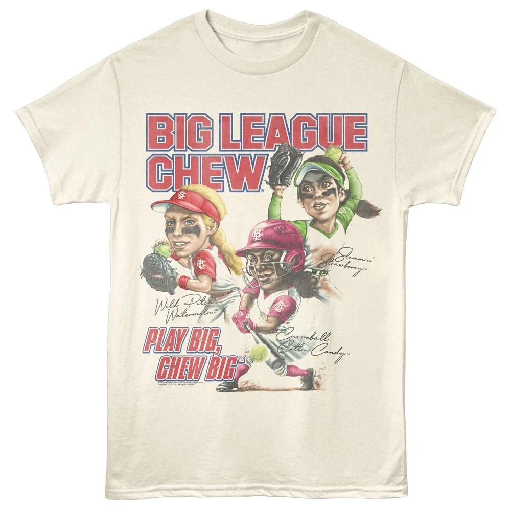 Big League Chew SoftBall Клубника Арбуз Сахарная Вата Мужская Футболка