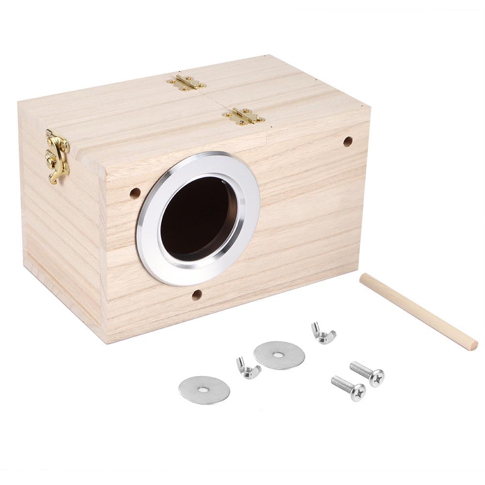 Деревянный домик для птиц 12x12x19,5 см, теплый инкубационный ящик для разведения домашних животных для разведения птиц