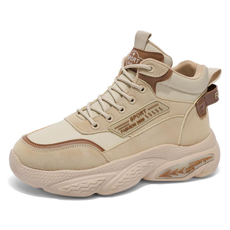 Мужские высокие ботинки осень новые британские ретро трудовые страховые инструменты ботинки Мартин уличные спорт и отдых увеличение роста