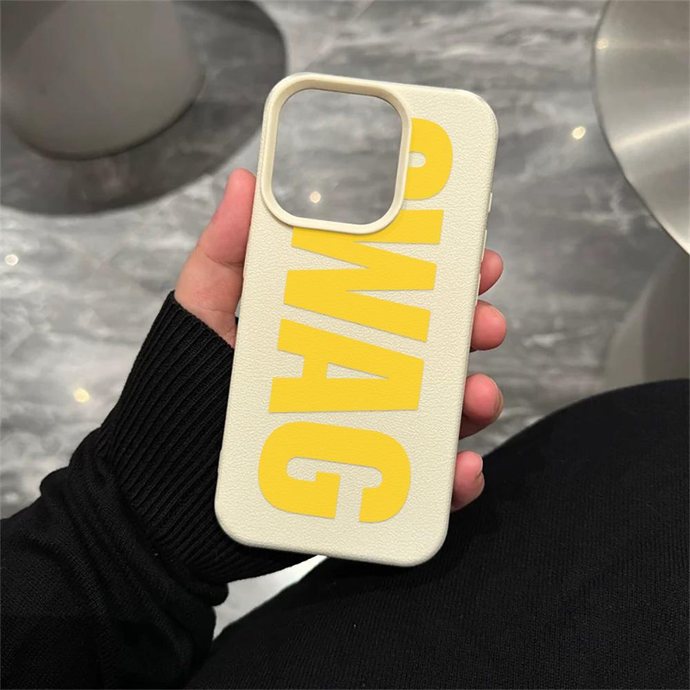 Стильный Чехол для Телефона Swag Text Advanced Soft Touch с Защитой от Падения для Samsung A05S A06 A07 A34 A35 A54 A55 A17 Ультратонкий Защитный Funda