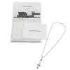 Excellent CHROME HEARTS Necklace 1 Ball Tiny CH Cross Pendant Silver 925 Mens Used