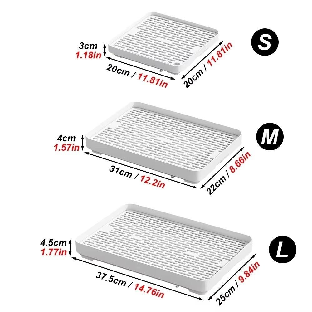 New Small Rabbit Litter Box Plastic Double-layer Pet Toilet Tray Rectangular Bunnie Corner Toilet Box For Ferret Hamster