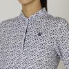 FootJoy Floral Print Long Sleeve Shirt, Navy, Women's, Size M, FJW-F24-S09, 32280-M