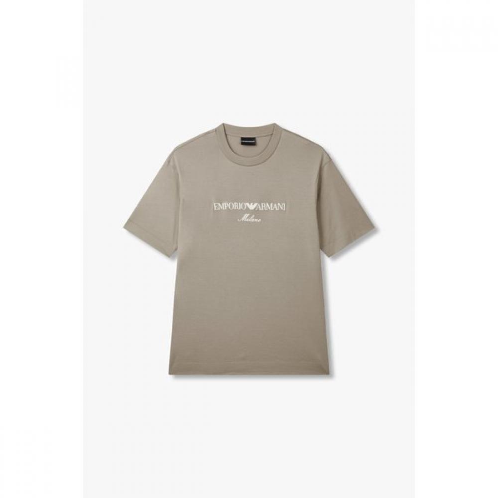 Emporio Armani Men Embroidered Full Logo Crew Neck T shirT A515126040