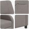 Massage Recliner Chair Taupe Fabric