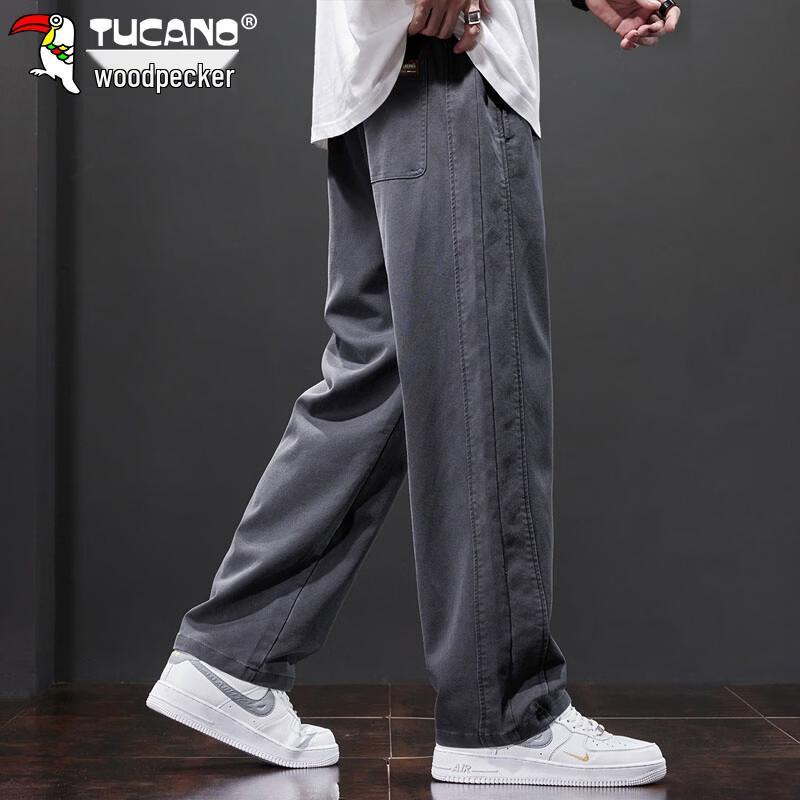 TUCANO Men's Straight-Leg Relaxed Fit Casual Cargo Pants