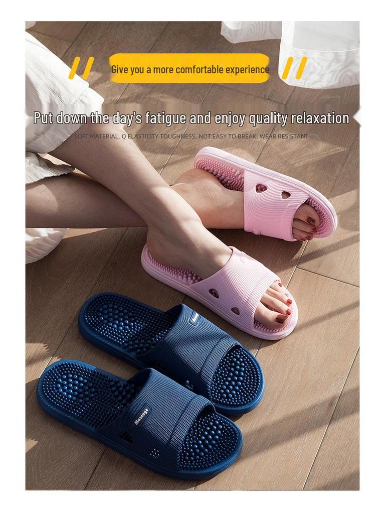 Мужские нескользящие массажные тапочки для ношения в помещении и на улице - Летние сандалии для купания