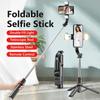 New 360° Rotating Wireless Selfie Stick Portable Balanced Stable Shooting Live Broadcast with Fill Light Foldable Monopod