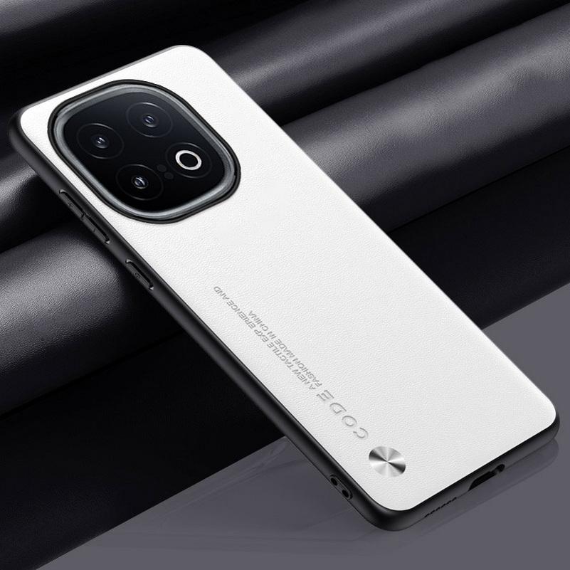 Plain Leather Case For VIVO IQOO 13 12 Pro 11 Pro IQOO Z9X Z9 Turbo Z8 Z8X IQOO Neo 9 8 Luxury Hard Camera Protect Cover