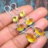 Beautiful Citrine Gemstone Handmade Jewelry 925 Sterling Silver Earring