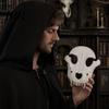 Durable Foam Costume Masque Halloween Sheep Head Masque, Skull Full Face Cosplay Accessory, Breathable Realistic Scary Animal for Masquerade