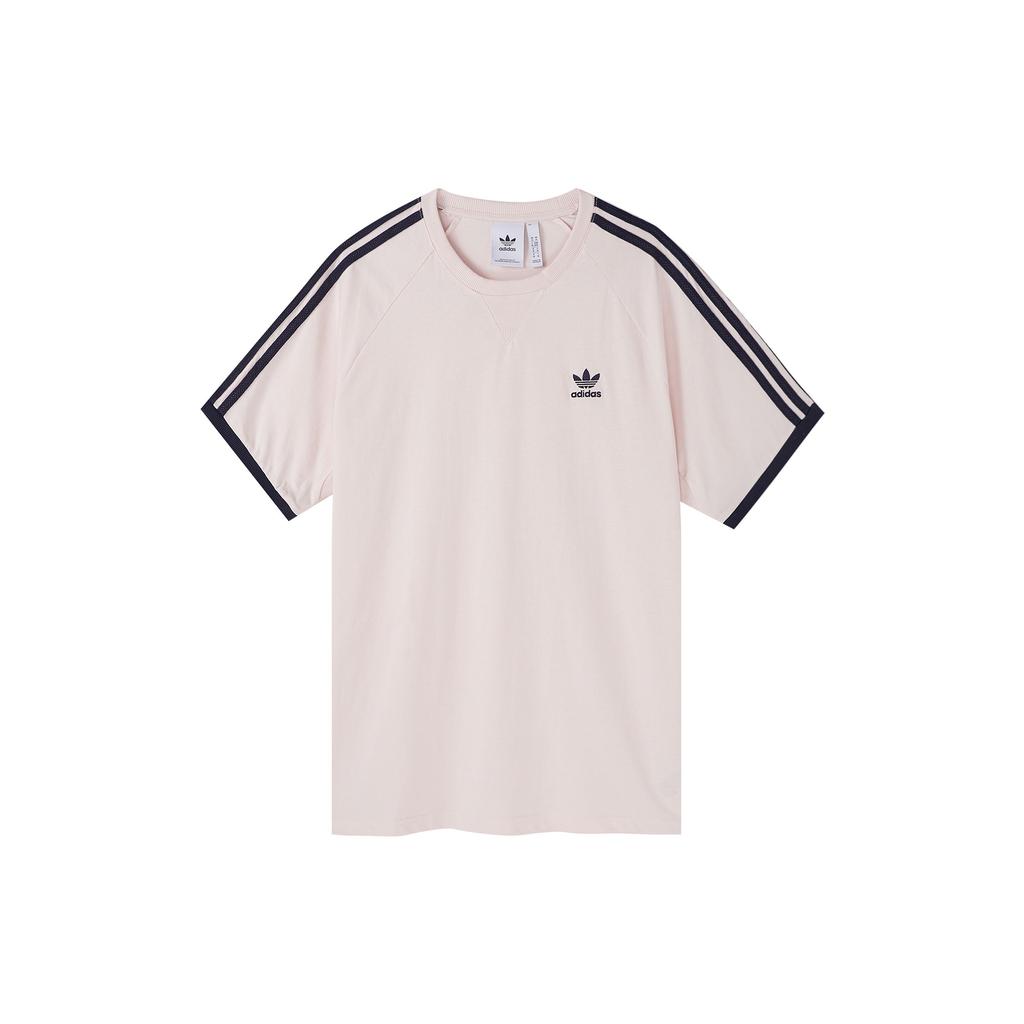 adidas Оригиналы Home Of Classics Series, полосатая спортивная футболка с логотипом, мужские топы с короткими рукавами, кварц IC5539