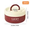 304 Stainless Steel Insulated Bento Box Microwave Heatable Round Sealed Thermal Lunch Box For Kids Students Food Container