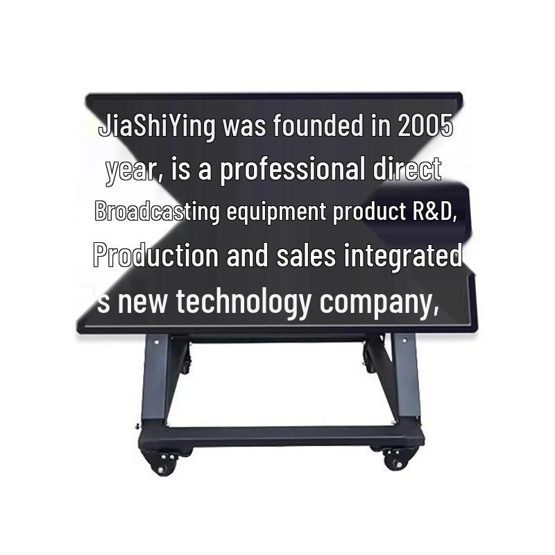 8 Jia Shi Ying Floor-Standing Large Screen Teleprompter with Tripod for Conference and Script Reading