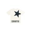 Converse Футболки Мужские Белые С Круглым Вырезом Умеренный Прямой Крой MCH600-W2Y