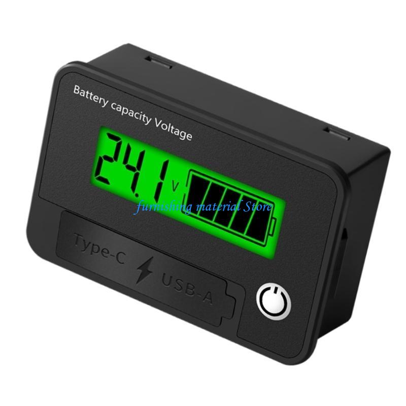 Y5GD Waterproof Car Battery Levels 8-30V Battery Capacity Meter