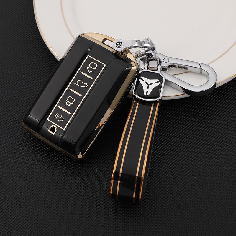 Чехол для ключа Great Wall Tank 300 & 500 Cyber с новым логотипом Wey и сумкой с пряжкой.