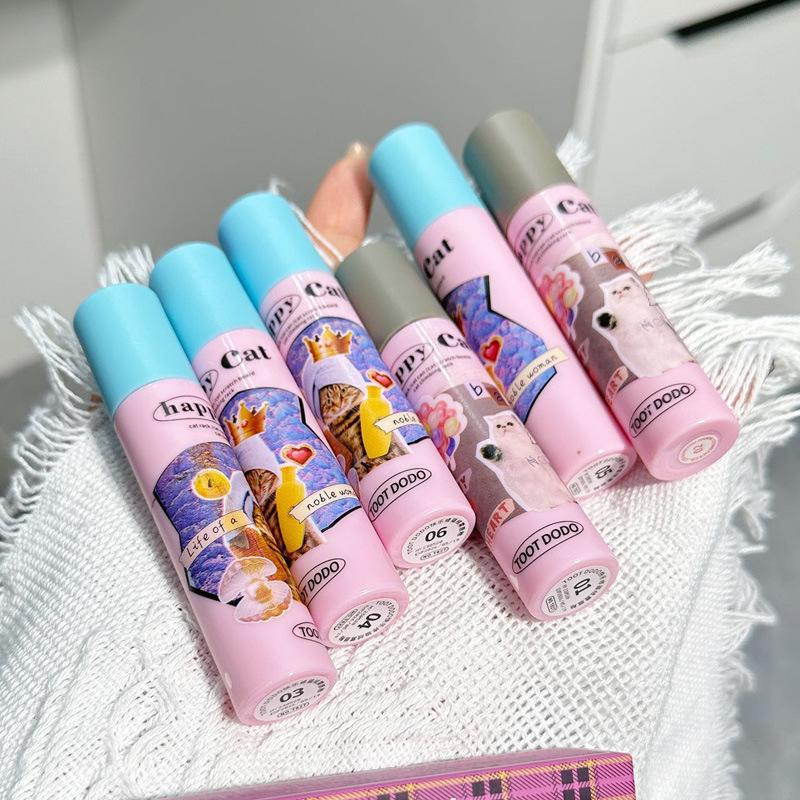 Toot Dodo Happy Xiu Cat Бархатный матовый блеск для губ - Стойкий, Отбеливающий молочный крем-мусс для губ