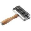 Wood Handle Pastry Lattice Roller Cutter Stainless Steel Dough Lattice Roller  Home