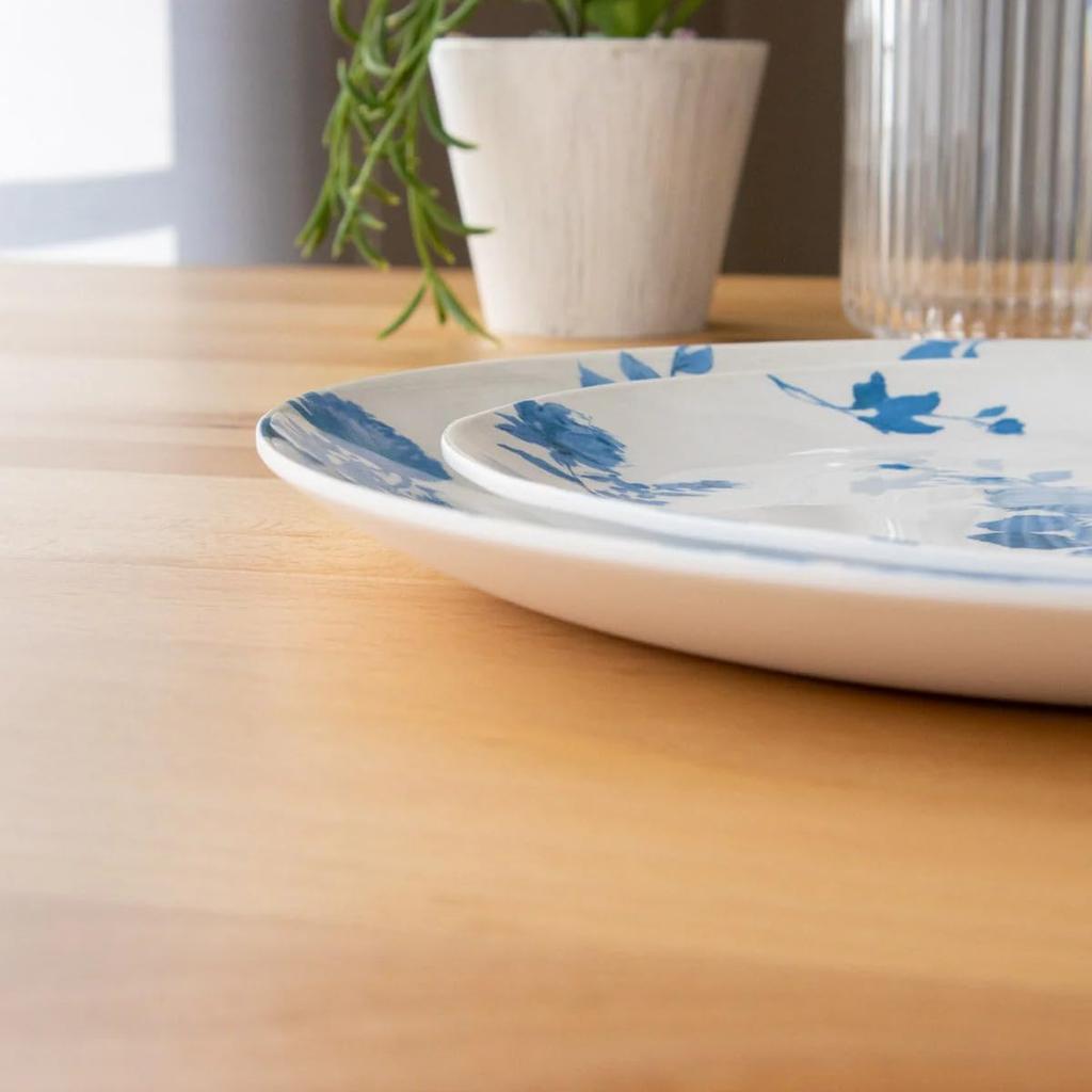 TarHong Cottage Blue Floral Обеденная меламиновая тарелка, идеально подходит для улицы и DN23986071, тарелка, 27 см, небьющаяся посуда, пластик, безопасная,