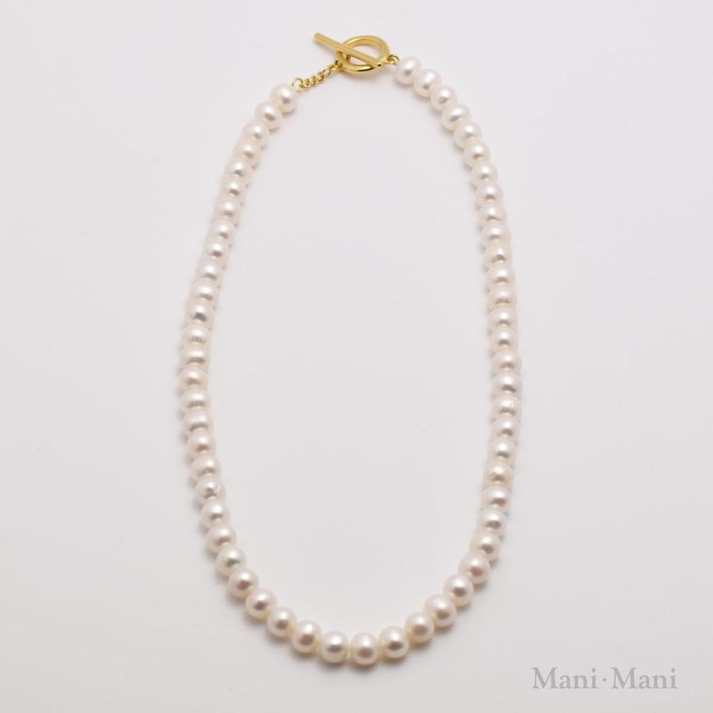 Ожерелье на каминной полке из пресноводного жемчуга, натуральный жемчуг, металл SV925, не вызывает аллергии, роскошный футляр для ювелирных изделий, гарантия, сумка-шнурок, в комплект входит салфетка для ухода