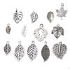 13 Piece Silver Maple Leaves Charms Pendant for Bracelet Necklace Jewelry Making Crafts