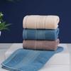 2pcs Pure Cotton Towel Thickened Absorbent Bath Towel Quick Absorbent Soft Quick Dry Solid Color Golden Silk Face Towel