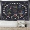 Растение Фазы Луны Гобелен Орнамент Настенный Коврик Для Йоги Покрытие Для Кровати Пляжный Коврик Подарок Спальня Комната Эстетическое Украшение Домашний Декор