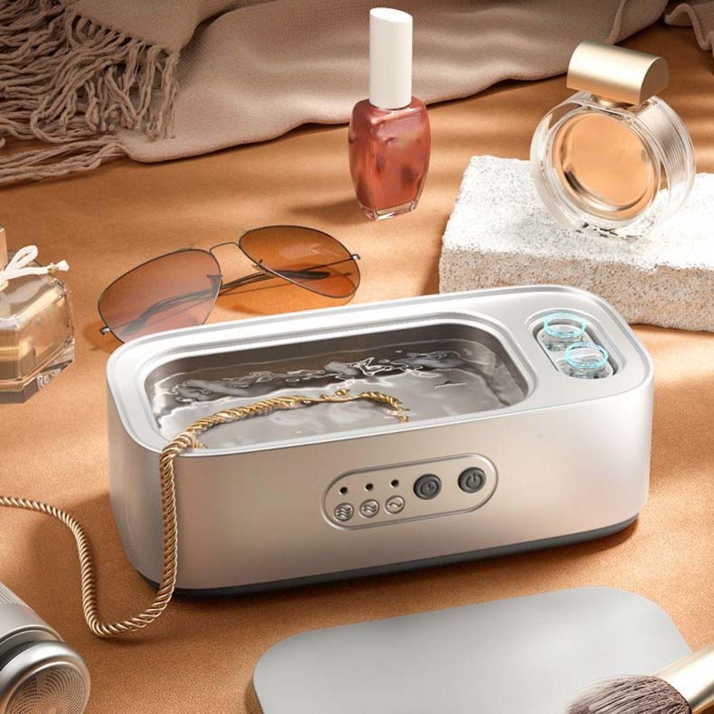 Ультразвуковой очиститель для очков с 3 режимами таймера, автоматический инструмент для чистки, бытовой