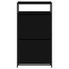 Vidaxl Szafka Na Buty, Czarna, 60X34X112 Cm, Materiał Drewnopochodny