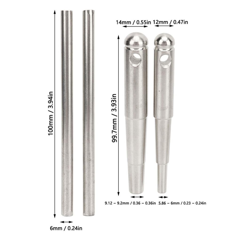 2PCS With Handle Tap Wrench Metal Material Wind Instrument Repair Tool For Trumpet