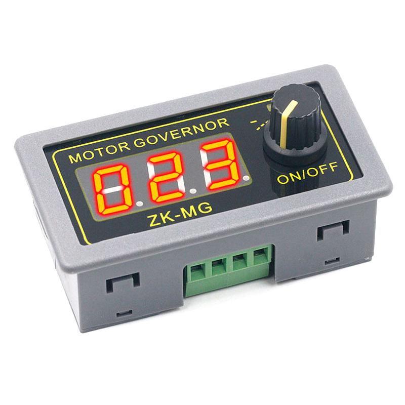Контроллер двигателя постоянного тока 5-30 В 12 В 24 В 5 А ШИМ Регулируемая скорость Цифровой дисплей Энкодер Частота Макс. 15 А Zk-Mg