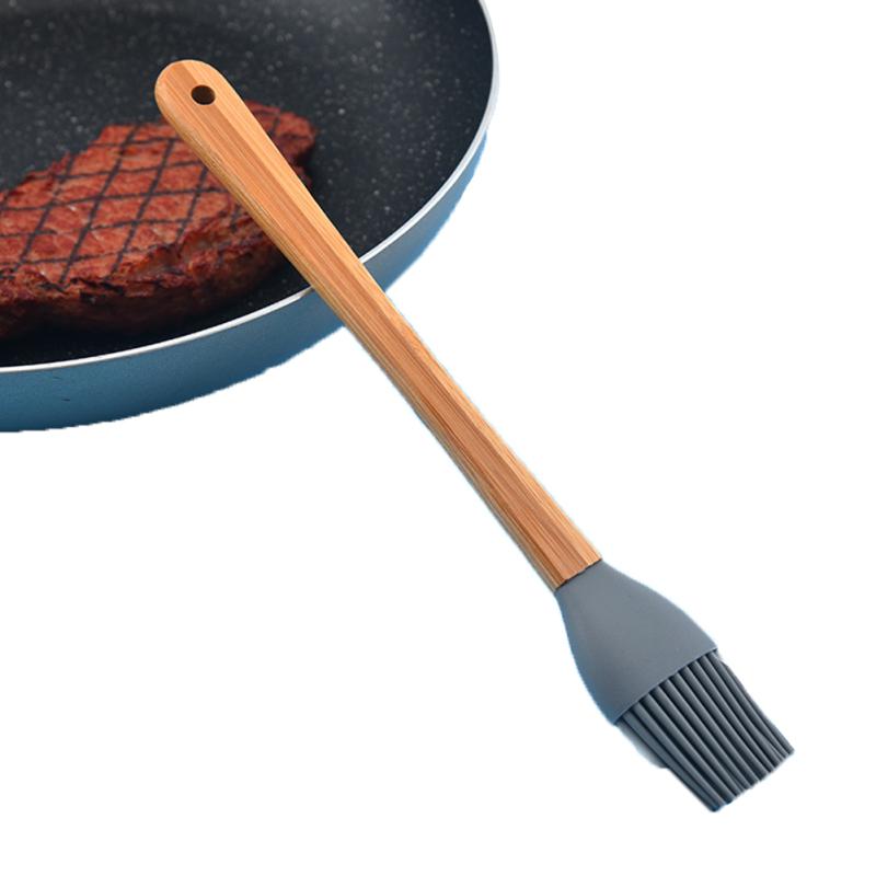 5 Pcs/set Silicone Mini Kitchenware Kits Anti-slip Handle Colorful Heat-resistant Spatula Brush