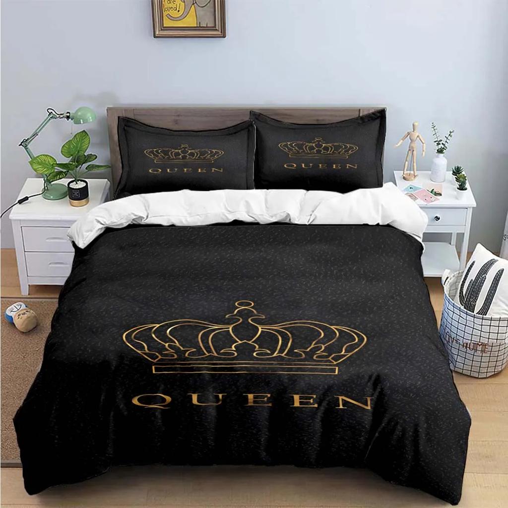 Модный Комплект Постельного Белья King Queen Односпальный Twin Full King Размер Милые Животные Постельное Белье Взрослые Подростки Спальня Роскошный Подарок