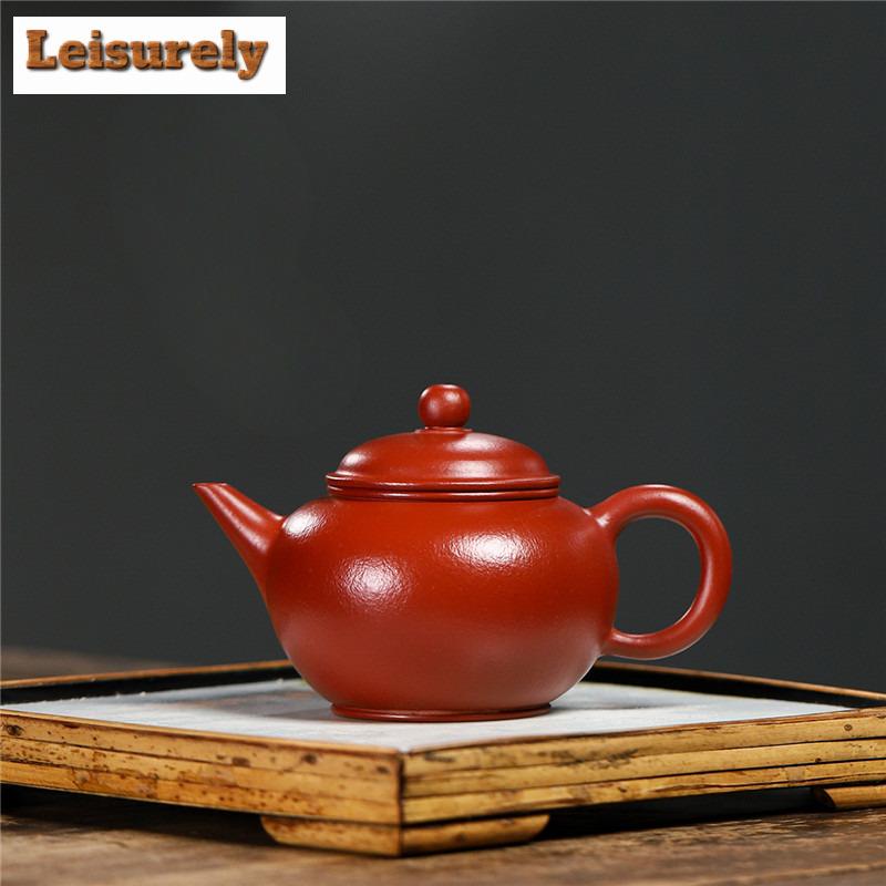 240 мл чайник ручной работы из фиолетовой глины Исин, чайник ручной работы из необработанной руды Dahongpao, глиняный чайник с заварочным устройством, китайский чайный набор Zisha