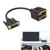 DVI 24+5 Y-образный разветвитель, штекер на гнездо, для конфигураций с двумя мониторами, с высоким четким видеовыходом 1080P, для дома,