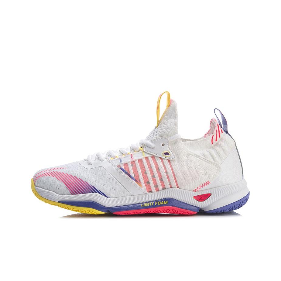 Мужские Бадминтонные Кроссовки Li Ning Attack 4 Низкие Бело-Красные AYAR011-3