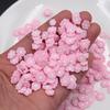 1KG 5-10mm Pink Flower Slices Polymer Clay Non-toxic for DIY Crafts Spring Themed Figurine Soft Pottery Decoration Filler