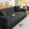 Чехол на диван Модель с юбкой из сирсакера Все включено Универсальный Универсальный Ленивый Все включено Полный чехол Эластичный чехол