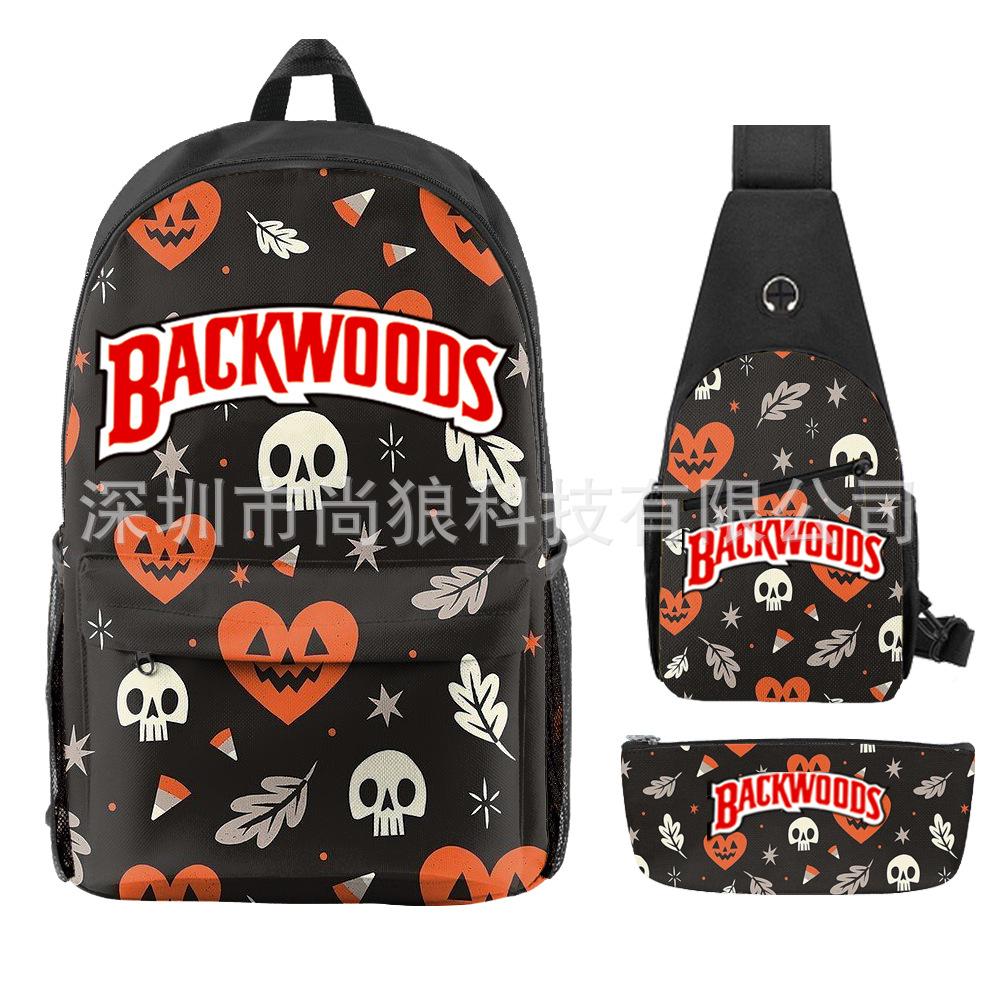 Школьный рюкзак для ученика Backwoods Рюкзак Сумка через плечо Школьная сумка Рюкзак большой емкости Водонепроницаемый рюкзак