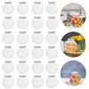 24 Pcs Christmas Candy Jar Juice Bottles Storage Clear Container Lid Packaging Ball Shaped Plastic Jars Treats Gift Box Drinks