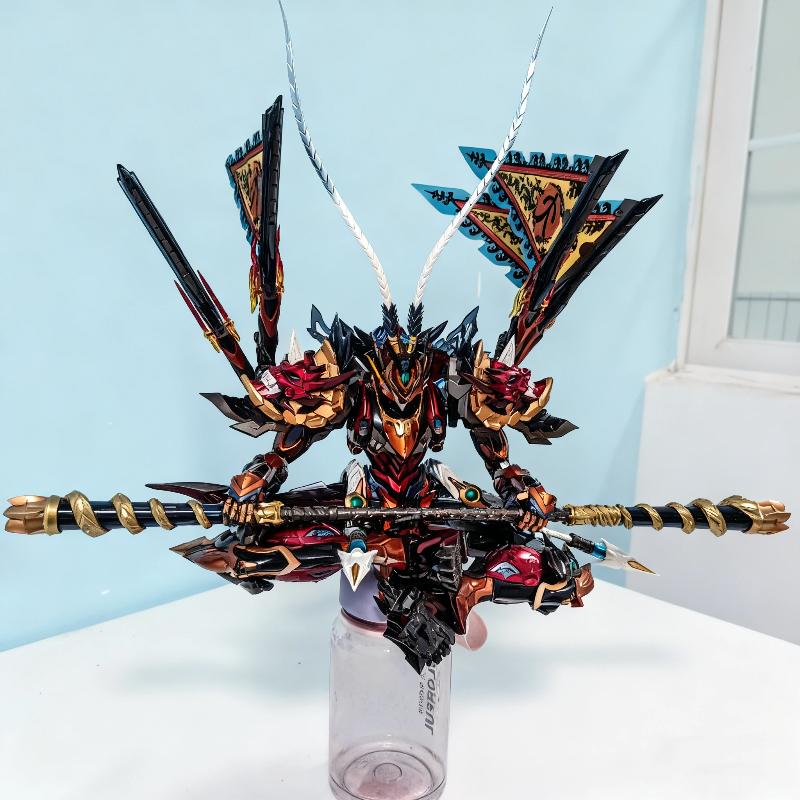 Motor Nuclear 1/72 Король Обезьян Сунь Укун Сборная Модель Набор Фигурка Действия Покрашенный Меха С Деталями Эффектов Коллекционная Игрушка Подарок Мальчику
